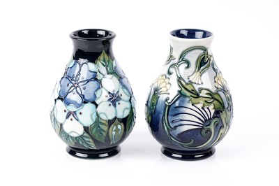 Lot 907 - Two boxed Moorcroft vases