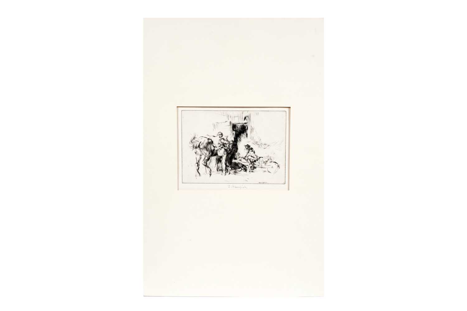 Lot 112 - Edmund Blampede – Resting | etching