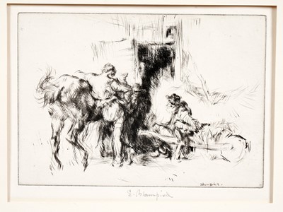 Lot 112 - Edmund Blampede – Resting | etching