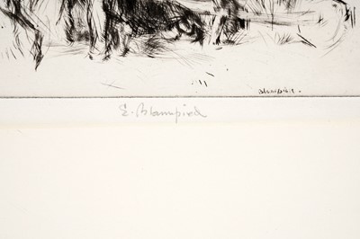 Lot 112 - Edmund Blampede – Resting | etching