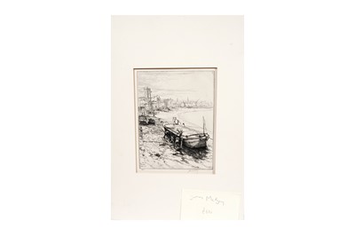Lot 1029 - James McBay – Repairing a barge at Bermondsey | etching