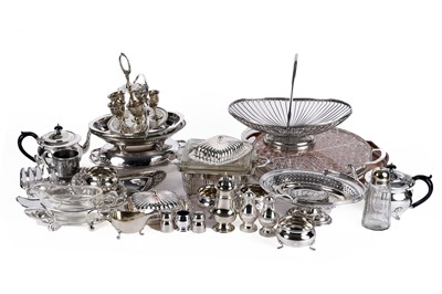 Lot 942 - A collection of silver plated wares