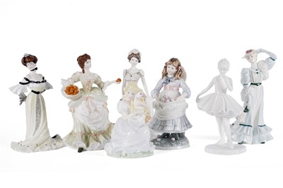 Lot 765 - A collection of Coalport ceramic figures