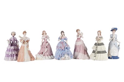 Lot 770 - A collection of Wedgwood matte ceramic figures