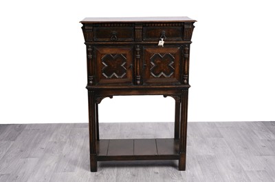 Lot 57 - A Victorian carved oak buffet