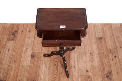 Lot 489 - A Victorian mahogany work table; and other items