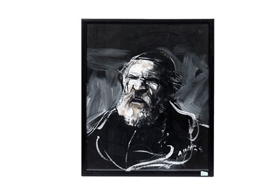 Lot 1050 - Antoni Sulek – Portrait of a bearded priest | household paint