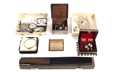 Lot 542 - Antique costume jewellery and watches