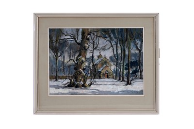 Lot 103 - Alan Reid Cook - The Church of Our Lady, Seaton Delaval | pastel