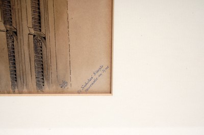 Lot 43 - Manner of William Bell Scott - St. Nicholas' Steeple, Newcastle | watercolour