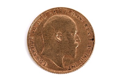 Lot 544 - An Edward VII 1907 gold sovereign