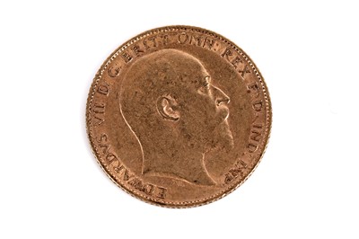 Lot 554 - An Edward VII 1905 gold half sovereign