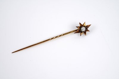 Lot 504 - An Edwardian insect chatelaine brooch; and a star stick pin