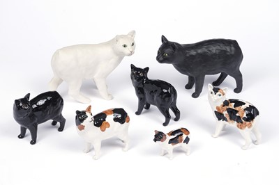 Lot 776 - Harper Shebeg Pottery, Isle of Man: a collection of ceramic Manx cats