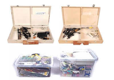Lot 167 - A large selection of fly-tying equipment
