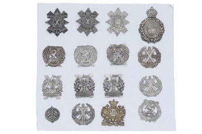 Lot 202 - Sixteen cap badges of Scottish Regiment interest