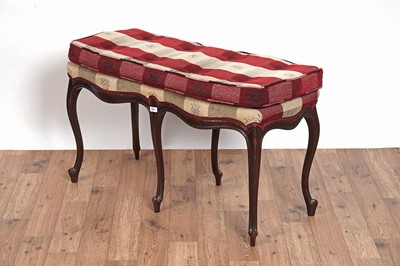 Lot 519 - A Victorian mahogany stool
