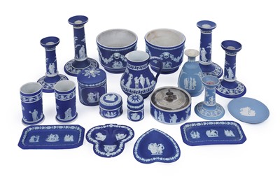 Lot 743 - A collection of 19th Century and later Wedgwood Jasperware