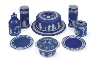 Lot 744 - A collection of 19th Century Wedgwood Jasperware