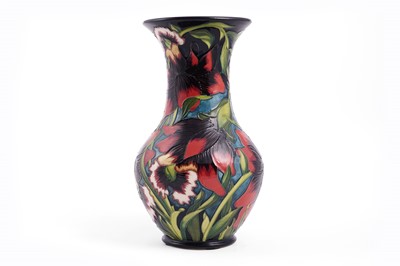 Lot 710 - A Moorcroft Fleur Rouge Vase
