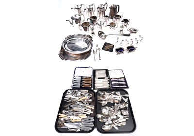 Lot 937 - A large selection of silverplate