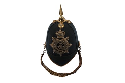 Lot 338 - Somerset Light Infantry 1878 pattern British Officer helmet