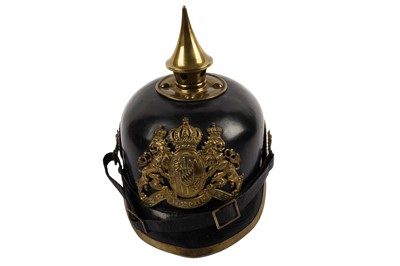 Lot 340 - An Imperial German Bavarian Other Ranks Pickelhaube
