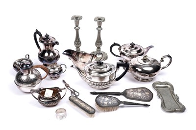 Lot 933 - A collection of Victorian and later silver plate