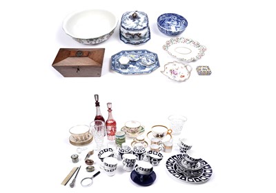 Lot 813 - A selection of Victorian and later glassware and ceramics