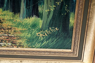 Lot 24 - Robert Ritchie - Tree-lined road | acrylic