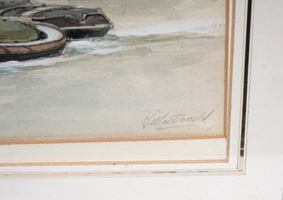 Lot 45 - Tom Macdonald – View of the Quayside, Newcastle | watercolour