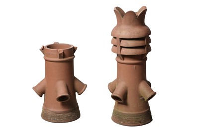 Lot 946 - Two terracotta chimney pots