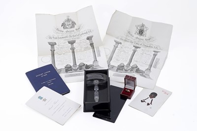 Lot 114 - A 9ct Masonic ring and ephemera