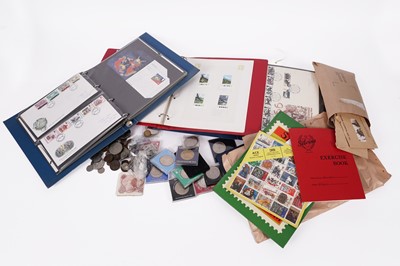 Lot 207 - A collection of Victorian and later coins and bank notes