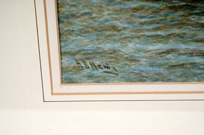 Lot 54 - Bernard Benedict Hemy – Two views of a paddle tug leading a brig | watercolour