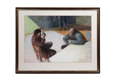 Lot 836 - John Boyd - Deep in Conversation | pastel