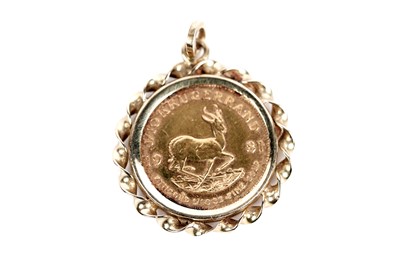Lot 702 - A 1981 1/10th Krugerrand in a pendant mount