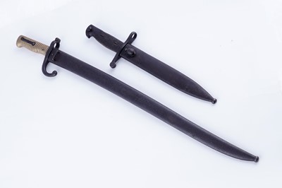 Lot 294 - A Frech Chassepot bayonet; and a Spanish Bolo bayonet