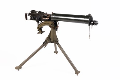 Lot 266 - A deactivated Second World War period Vickers .303 heavy machine gun; and other items