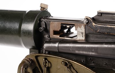 Lot 266 - A deactivated Second World War period Vickers .303 heavy machine gun; and other items