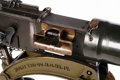Lot 266 - A deactivated Second World War period Vickers .303 heavy machine gun; and other items