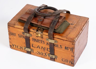 Lot 266 - A deactivated Second World War period Vickers .303 heavy machine gun; and other items
