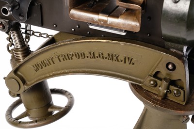 Lot 266 - A deactivated Second World War period Vickers .303 heavy machine gun; and other items