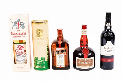 Lot 60 - A collection of spirits: The English Whisky Co Chapter 1 and others