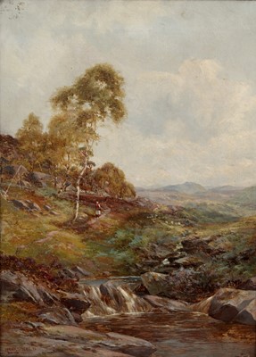 Lot 18 - Harry Sticks – Walking beside the brook | oil