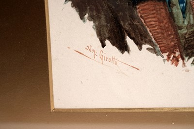 Lot 47 - Napoleon Girotto – Old fisherman with pipe | watercolour