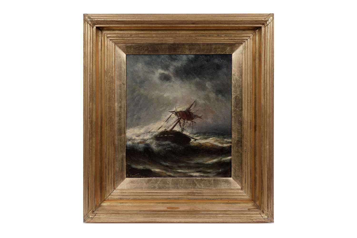 Lot 12 - A. Huntley – Caught in the storm | oil