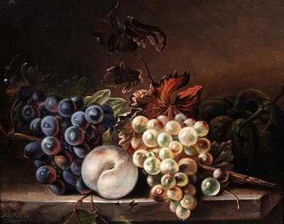 Lot 33 - B. Peteri – Still life with grapes | oil