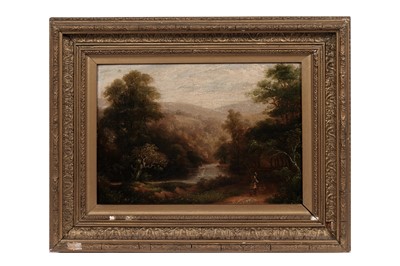 Lot 8 - Manner of Patrick Nasmyth – English countryside scene with angler | oil
