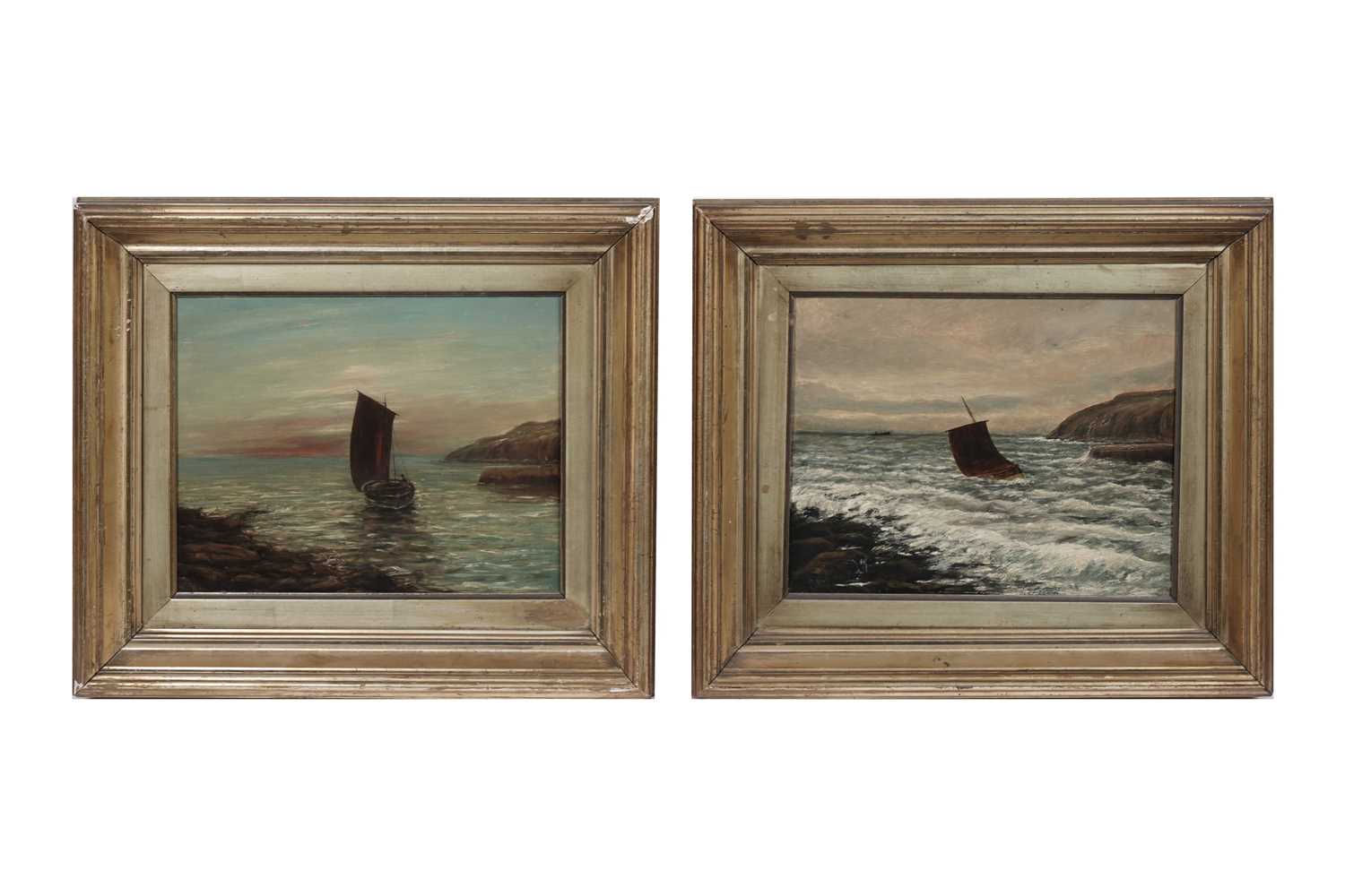 Lot 3 - Bernard Benedict Hemy – “Calm” & “Storm” | oils